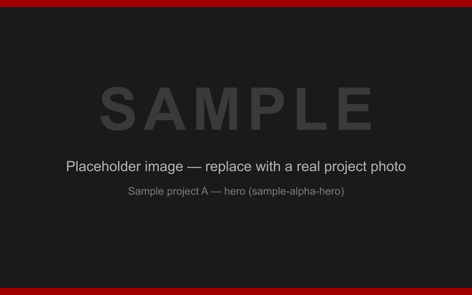 [SAMPLE] Placeholder photo for a warehouse Wi-Fi installation project