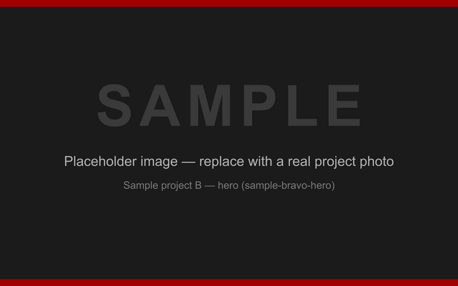 [SAMPLE] Placeholder photo for a multi-building camera deployment